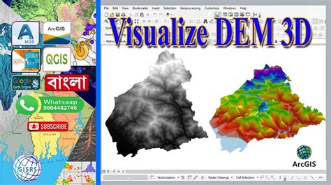 Visualize Dem 3d In Arcscene Dem From Arcgis Into Arcscene