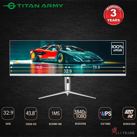 TITAN ARMY 43 IPS Ultrawide 32 9 120Hz 1ms USB C HDR600 400 Gaming