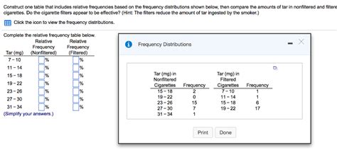 Solved Construct One Table That Includes Relative