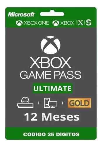 Xbox Game Pass Ultimate 12 Meses Código 25 Dígitos Mercadolivre