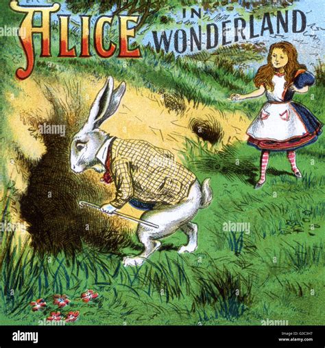 Titre Image Alice Au Pays Des Merveilles Alice Regarde Le Lapin