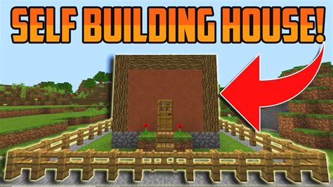 Minecraft Bedrock Self Building House Command Creation Youtube