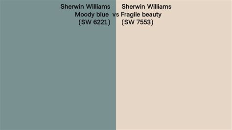 Sherwin Williams Moody Blue Vs Fragile Beauty Side By Side Comparison