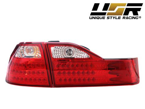 1998 2000 Honda Accord 4 Door Sedan Jdm Style Redclear Led Tail Lights