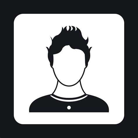 Male Avatar Icon Simple Style 14503052 Vector Art At Vecteezy