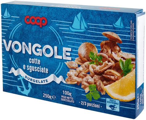 UniCoop Firenze Vongole Cotte Sgusciate E Surgelate 250 Gr