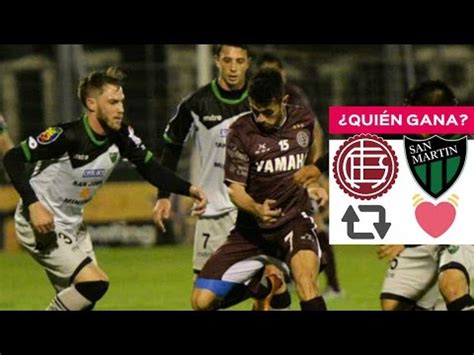 FUTBOLenDEPORTV Lanús 0 0 San Martín SJ Fecha 20 Partido