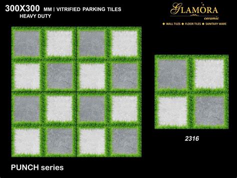 Soluble Salt Polished Vitrified 300x300mm 2316 Vetrified Parking Tiles