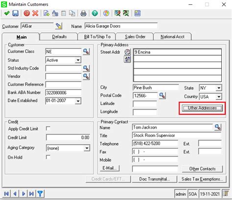 Maintain Multiple Customer Addresses In Sage Gumu Integrations