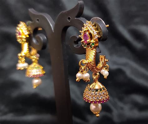 Buy Nakshatra Jewellery Traditional Antique Gold Plated Cz Stone