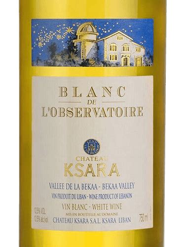 Ch Teau Ksara Blanc De L Observatoire Vivino Us