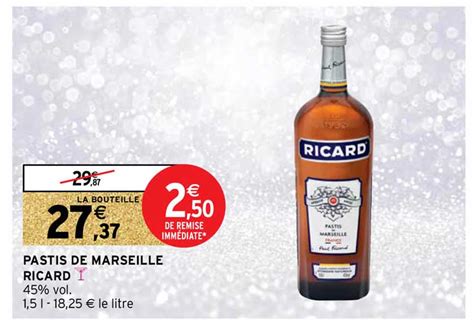 Promo Pastis De Marseille Ricard Chez Intermarch Icatalogue Fr