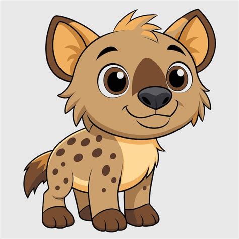 A Cartoon Drawing Of A Cheetah With A Brown Nose And A Black Nose Premium Ai Generated Vector