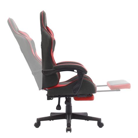 Tempest Shake Silla Gaming Con Reposapi S Y Masaje Negra Roja Tela