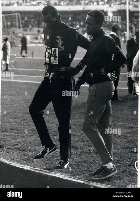 Oct. 20, 1968 - Beamon after his Long Jump Victory at Olympics in ...