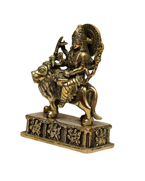 Durga Maa K K Shri Brass Idol Of Mata Sherawali Maa Durga K 100