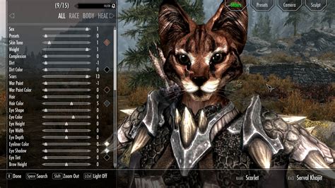 Truly Catlike Khajiit A Serval Khajiit Preset At Skyrim Nexus Mods