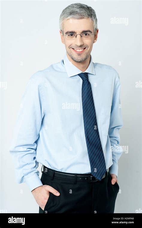 Smiling Mature Businessman Stock Photo Alamy