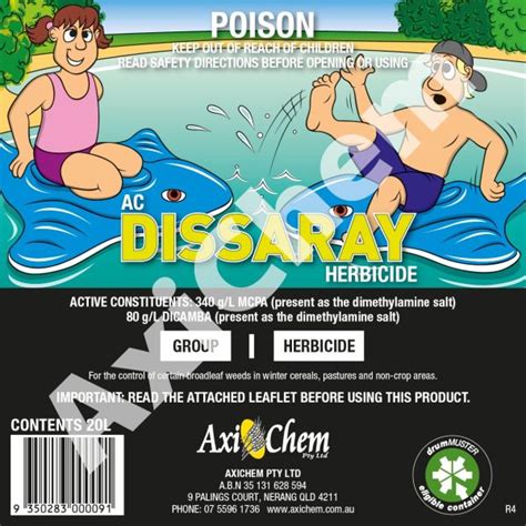 AC Dissaray Herbicide 20L AXICHEM