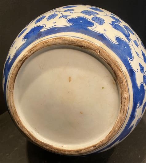 Proantic Vase De Chine En Porcelaine Bleue