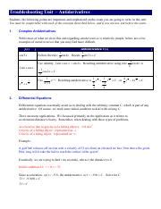 Mastering Antiderivatives Troubleshooting And Applications Course Hero