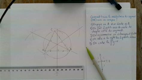 Comment Construire La M Diatrice D Un Segment Et Tracer Le Cercle