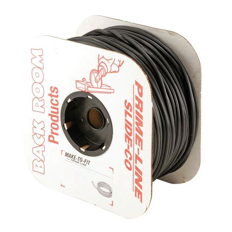 Prime Line 0 175 In X 500 Ft Vinyl Screen Retainer Spline In Black 1 Roll Mp7580 The Home