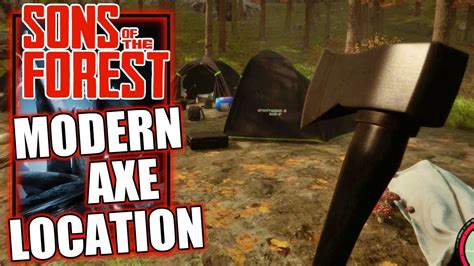 Sons Of The Forest Modern Axe Location Strong Melee Weapon Early