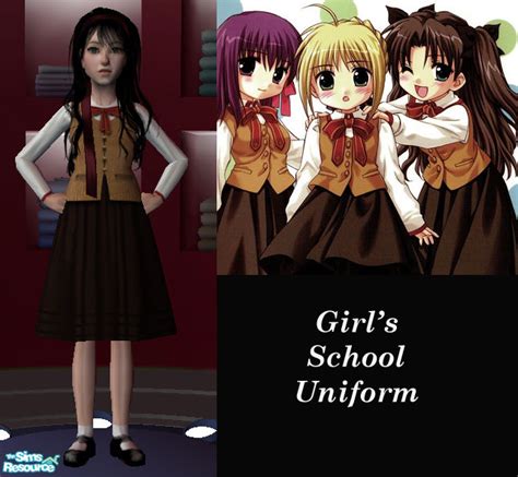 The Sims Resource School Uniform