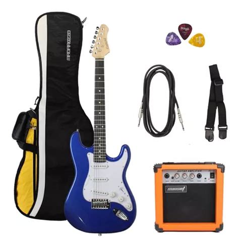 Combo Guitarra Electrica M Blue Amplificador 10w Accesorios