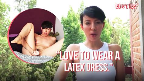 Ersties Dark Hair Beauty Paula V Rubs Herself With Ice Before Riding A Dildo XHamster