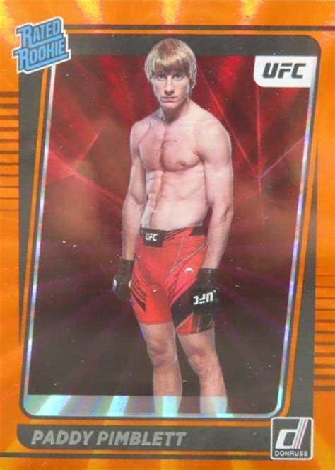 Paddy Pimblett Donruss Ufc Holo Orange Laser Price Guide