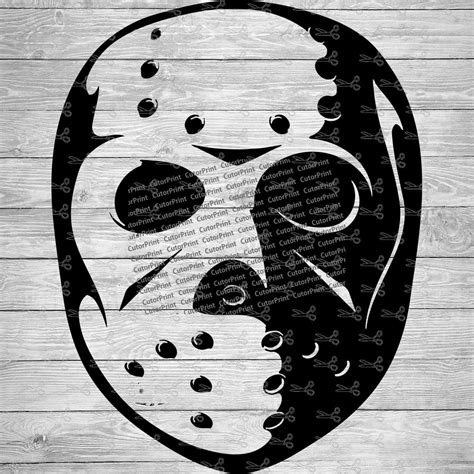 Jason Friday the 13th Mask SVG,EPS & PNG Files - Digital Download files ...