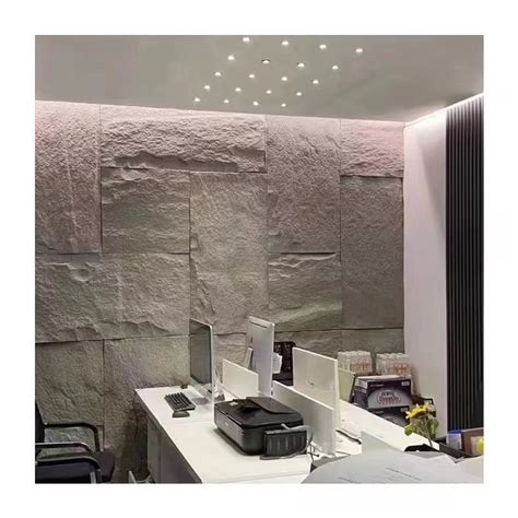 Polyurethane Stone Wall Panels Waterproof Pu Material Art Wall Tile 3d