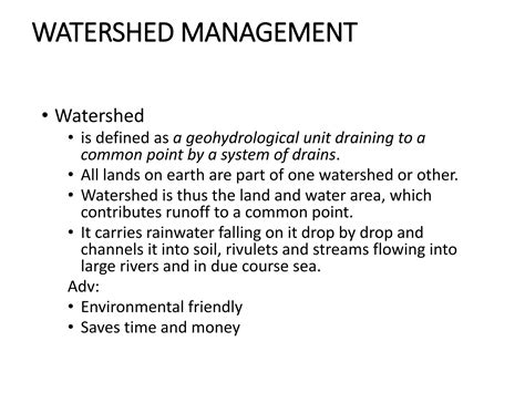 Watershed Managementpdf