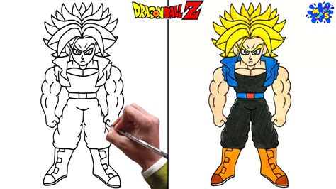 Future Trunks Drawing How To Draw Future Trunks Full Body Easy Step By Step Youtube