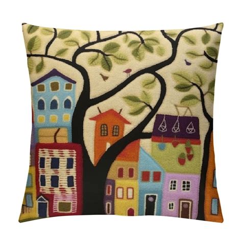 Comio Yellow Tree Of Life Pillow Cover Karla Gerard Floral Pillows