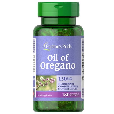 Oil Of Oregano Extract 150 Mg X 180 Softgels Tienda Vital By