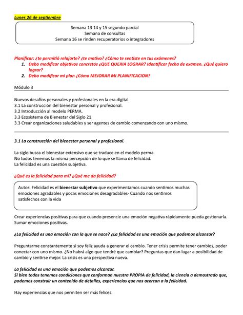 Segundo Parcial Aprender En El Siglo 21 Lunes 26 De Septiembre