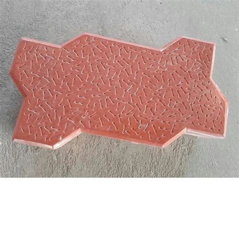 Red Zigzag Interlocking Cement Paver Block Thickness 60 Mm At Rs 17