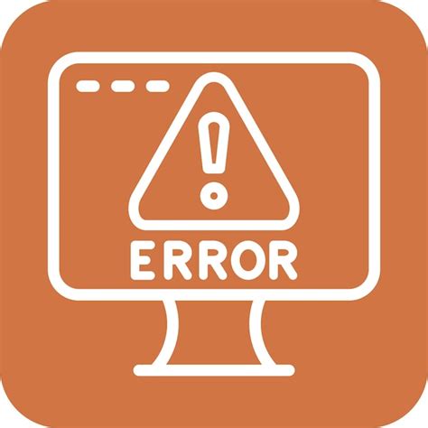 Estilo Del Icono De Error De Dise O Vectorial Vector Premium