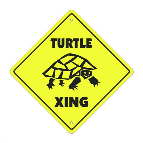 Signmission Turtle Crossing Sign Zone Xing Wayfair