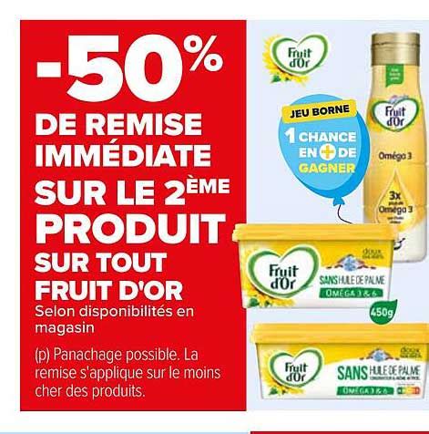 Promo Produit Fruit D Or Chez Carrefour Icatalogue Fr