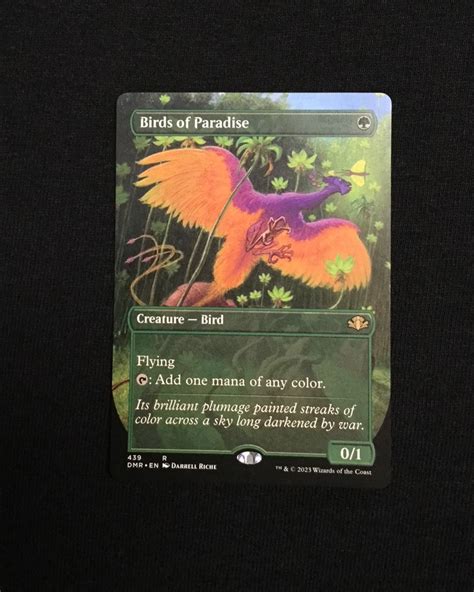 Birds Of Paradise Borderless MTG Proxy Dominaria Remastered Proxy