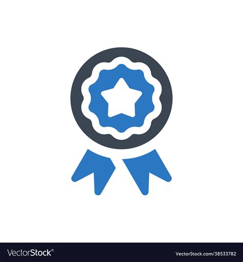 Achievement Badge Icon Royalty Free Vector Image