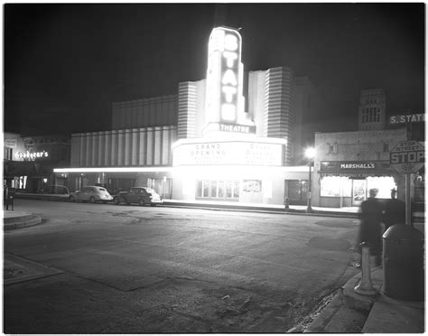 State Theatre Grand Opening Marquee At Night Ann Arbor District Library