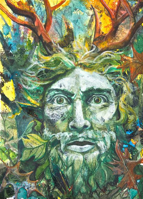 Green Man 2012 Painting By Patricia Allingham Carlson Fine Art America