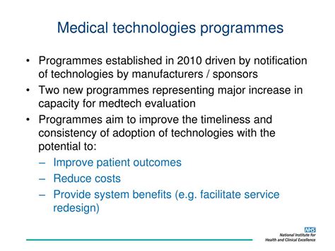 Ppt The Nice Diagnostics Assessment Programme Powerpoint Presentation