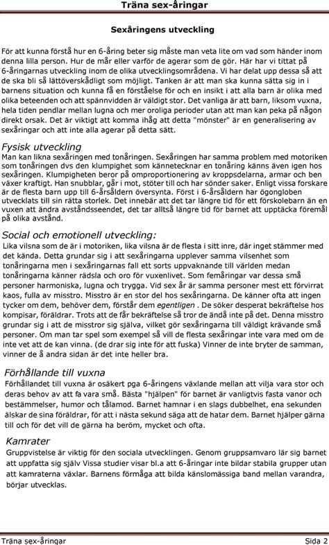 Vad har man att vänta sig Föräldrar Träna sex åringar PDF Gratis nedladdning