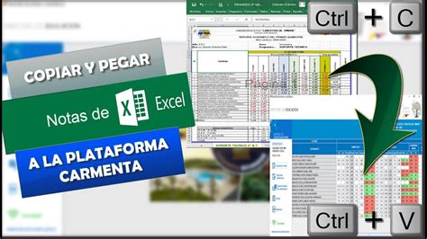 C Mo Copiar Y Pegar Notas En La Plataforma Carmenta Youtube